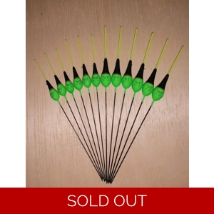 12 x Assorted Pole Floats Pack 312Y12